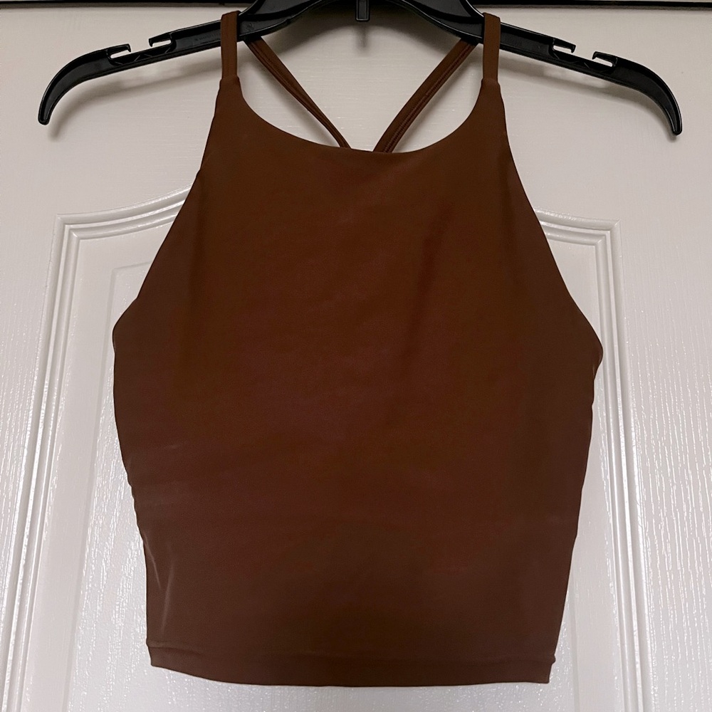 Old navy active halter tank, brown